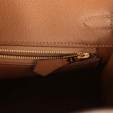 Hermes Birkin 25 Alezan Matte Alligator Gold Hardware - Thumbnail View 9