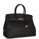 Pre-owned Hermes Birkin 35 Black Togo Gold Hardware - Thumbnail View 2