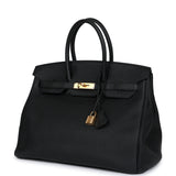 Pre-owned Hermes Birkin 35 Black Togo Gold Hardware - Thumbnail View 5