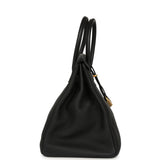 Pre-owned Hermes Birkin 35 Black Togo Gold Hardware - Thumbnail View 3