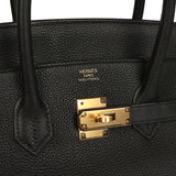 Pre-owned Hermes Birkin 35 Black Togo Gold Hardware - Thumbnail View 7