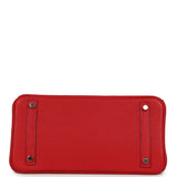Pre-owned Hermes Birkin 30 Rouge Casaque Togo Palladium Hardware - Thumbnail View 6
