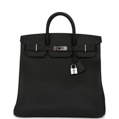 Hermes HAC Birkin 40 Black Togo Palladium Hardware
