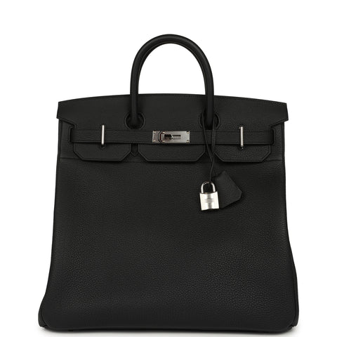 Hermes HAC Birkin 40 Black Togo Palladium Hardware