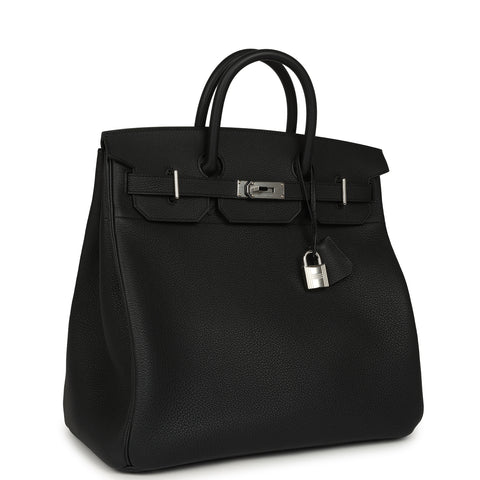 Hermes HAC Birkin 40 Black Togo Palladium Hardware
