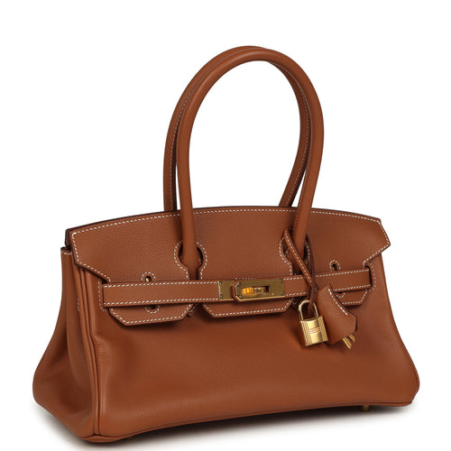 Pre-owned Hermes Shoulder Birkin Light 29 Gold Evercolor Gold Hardware