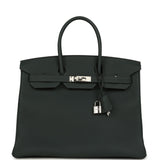Hermes Birkin 35 Vert Mangrove Togo Palladium Hardware - Thumbnail View 1