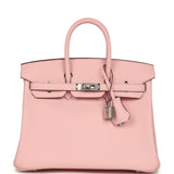 Hermes Birkin 25 Rose Sakura Swift Palladium Hardware - Thumbnail View 1