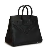 Hermes Birkin 25 Shadow Black Swift Palladium Hardware - Thumbnail View 2