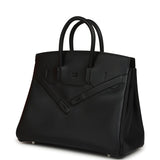 Hermes Birkin 25 Shadow Black Swift Palladium Hardware - Thumbnail View 5