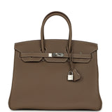 Hermes Birkin 35 Etoupe Togo Palladium Hardware - Thumbnail View 1