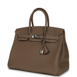 Hermes Birkin 35 Etoupe Togo Palladium Hardware - Thumbnail View 5