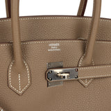 Hermes Birkin 35 Etoupe Togo Palladium Hardware - Thumbnail View 7
