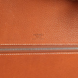 Hermes Birkin 35 A L'Envers Ficelle-Ecru H Dyed Canvas and Fauve Barenia Faubourg Palladium Hardware - Thumbnail View 9