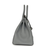 Hermes Birkin 35 Gris Pantin Togo Palladium Hardware - Thumbnail View 3