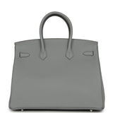 Hermes Birkin 35 Gris Pantin Togo Palladium Hardware - Thumbnail View 4