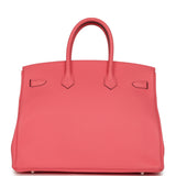 Hermes Birkin 35 Rose Azalee Clemence Palladium Hardware - Thumbnail View 4