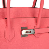 Hermes Birkin 35 Rose Azalee Clemence Palladium Hardware - Thumbnail View 7