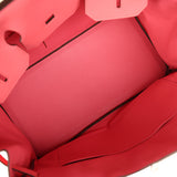 Hermes Birkin 35 Rose Azalee Clemence Palladium Hardware - Thumbnail View 8