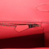 Hermes Birkin 35 Rose Azalee Clemence Palladium Hardware - Thumbnail View 9