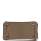 Hermes Special Order (HSS) Birkin 25 Etoupe and Nata Chevre Mysore Permabrass Hardware - Thumbnail View 6