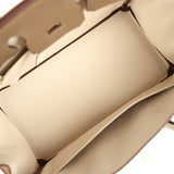 Hermes Special Order (HSS) Birkin 25 Etoupe and Nata Chevre Mysore Permabrass Hardware - Thumbnail View 8