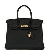 Hermes Birkin 30 Black Togo Gold Hardware - Thumbnail View 1