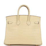 Hermes Birkin 25 Vanille Matte Alligator Gold Hardware - Thumbnail View 4