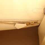Hermes Birkin 25 Vanille Matte Alligator Gold Hardware - Thumbnail View 9