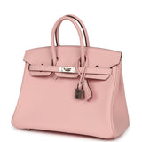 Hermes Birkin 25 Rose Sakura Swift Palladium Hardware - Thumbnail View 5