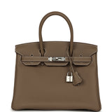 Hermes Birkin 30 Etoupe Togo Palladium Hardware - Thumbnail View 1