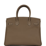 Hermes Birkin 30 Etoupe Togo Palladium Hardware - Thumbnail View 4