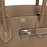 Hermes Birkin 30 Etoupe Togo Palladium Hardware - Thumbnail View 7