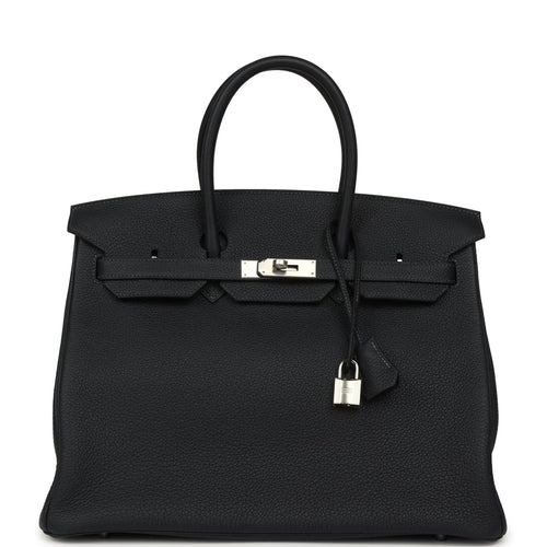 Hermes Birkin 35 Caban Togo Palladium Hardware
