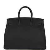 Hermes Birkin 35 Caban Togo Palladium Hardware - Thumbnail View 4