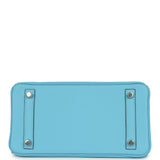 Hermes Birkin 25 Celeste Swift Palladium Hardware - Thumbnail View 6