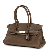 Hermes Shoulder Birkin Light 29 Etoupe Evercolor Palladium Hardware - Thumbnail View 5
