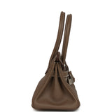 Hermes Shoulder Birkin Light 29 Etoupe Evercolor Palladium Hardware - Thumbnail View 3