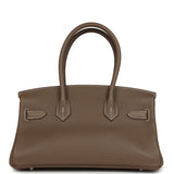 Hermes Shoulder Birkin Light 29 Etoupe Evercolor Palladium Hardware - Thumbnail View 4