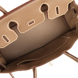 Hermes Shoulder Birkin Light 29 Etoupe Evercolor Palladium Hardware - Thumbnail View 8