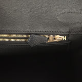 Hermes Birkin 30 Black Matte Niloticus Crocodile Gold Hardware - Thumbnail View 9