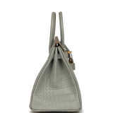 Hermes Birkin 25 Gris Perle Matte Alligator Gold Hardware - Thumbnail View 3