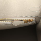 Hermes Birkin 25 Gris Perle Matte Alligator Gold Hardware - Thumbnail View 9