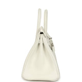 Hermes Birkin 25 New White Swift Palladium Hardware - Thumbnail View 3