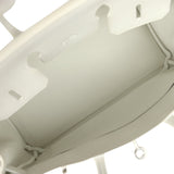 Hermes Birkin 25 New White Swift Palladium Hardware - Thumbnail View 8