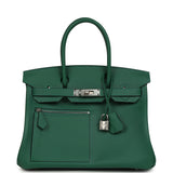 Hermes Colormatic Birkin 30 Vert Moyen Swift Palladium Hardware - Thumbnail View 1