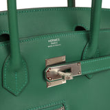 Hermes Colormatic Birkin 30 Vert Moyen Swift Palladium Hardware - Thumbnail View 8