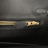 Pre-owned Hermes Birkin 25 Black Togo Gold Hardware - Thumbnail View 9