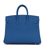 Hermes Birkin 25 Bleu Zellige Togo Palladium Hardware - Thumbnail View 4