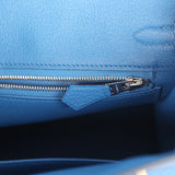 Hermes Birkin 25 Bleu Zellige Togo Palladium Hardware - Thumbnail View 9